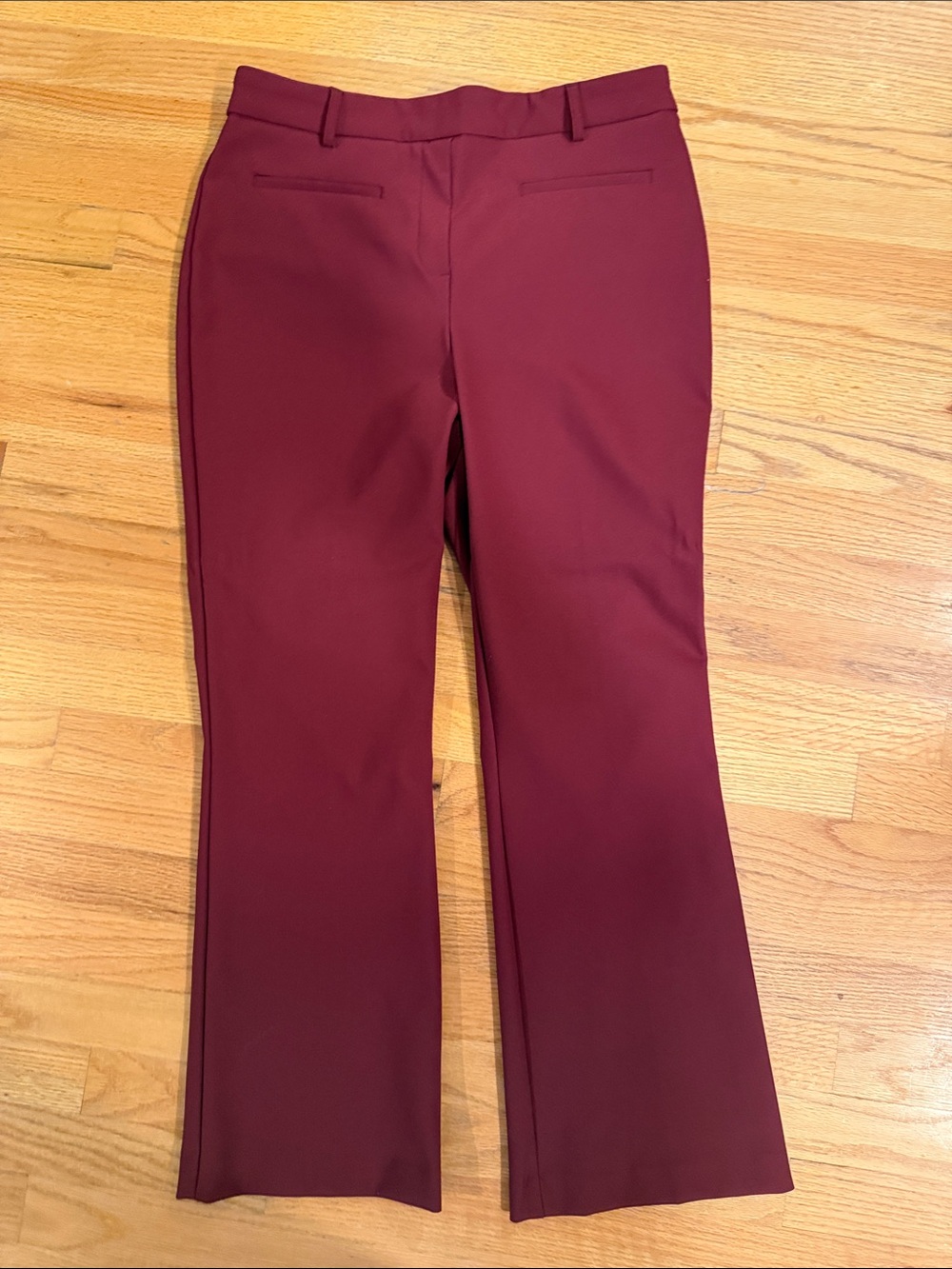 Rachel Zoe Tailored Burgundy Boot-Cut Dress Pants size 10